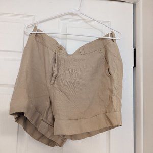 Banana Republic - Shorts - Sillk and Linen - Fits 12. Khaki